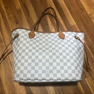 Vintage Louis Vuitton Neverfull MM Damier Azur